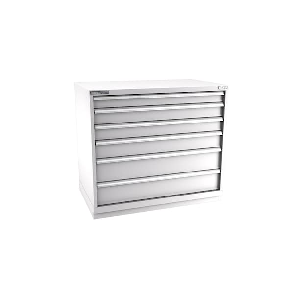 Champion Tool Storage Modular Drawer Cabinet, 6 Drawer, Light Gray, Steel, 47 in W x 28-1/2 in D x 41-3/4 in H E18000601ILCFTB-LG - main